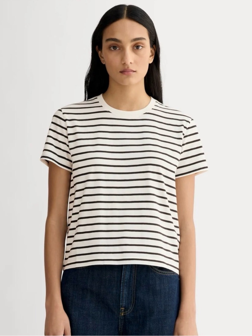 Everlane the Box Cut Tee Stripe
